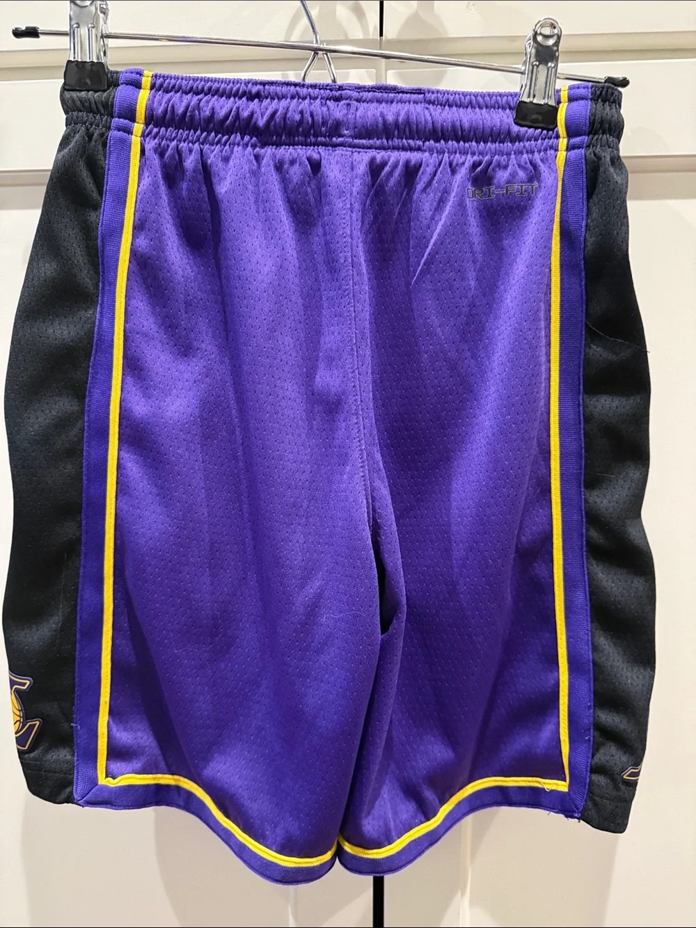 NBA Los Angeles Lakers Purple and Yellow Kids Basketball Shorts